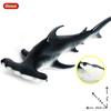 Oenux Ocean Animals Whale Shark Megalodon Crab Starfish Octopus Action Figures Soft Sea Life Model Educational Toy For Kids Gift