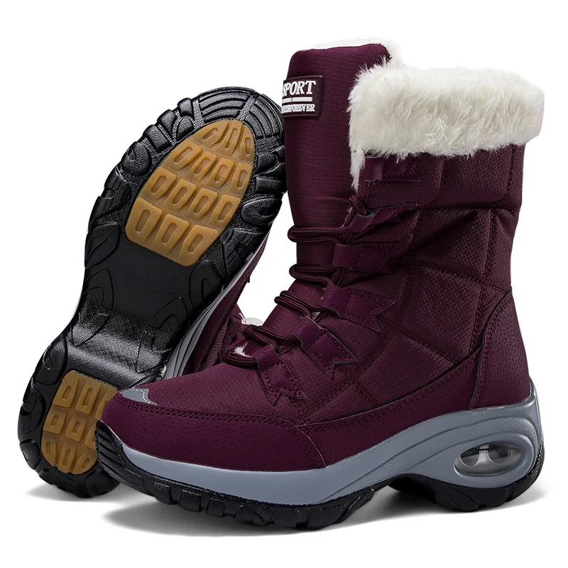 Fashion Women's Rubber Boots Classic Snow Winter Warm Shoes Handmade Platform Shoes Flip Flops 2025 Ankle Botas De Mujer Size 42 Boots