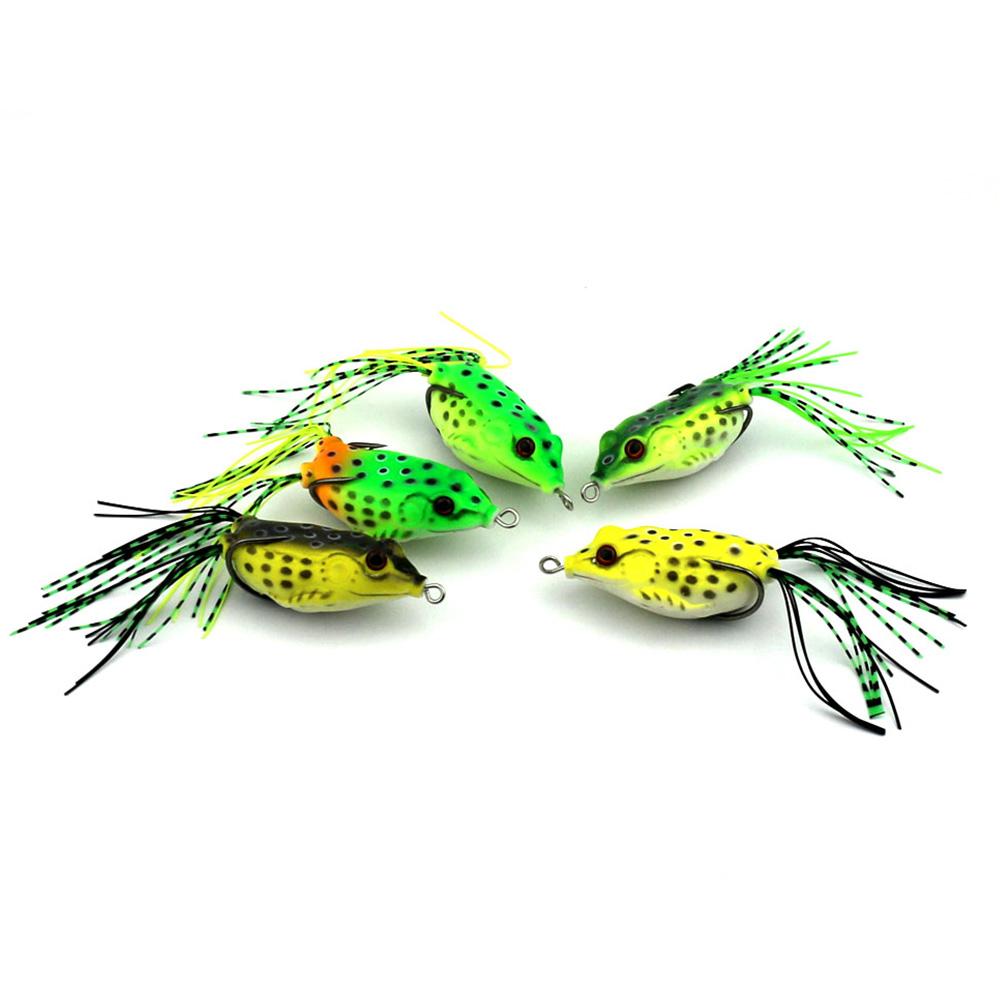 HENGJIA Topwater Frog Agn Plastic Bionic Wobbler lokker for Abbor Bass Pike Trout