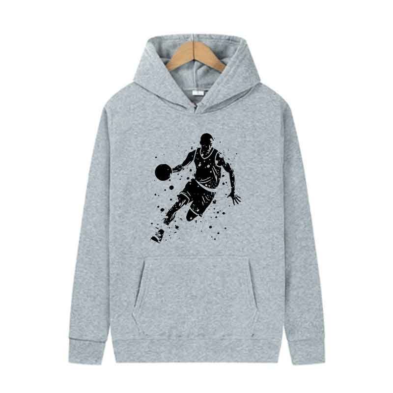 Fashion Men Harajuku Print Graphic Hoodies Unisex Autumn Winter Casual Pullover Basketball Sweatshirts Front Large Pocket