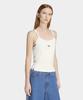 Double Layered Tank Top - White / Kw4525