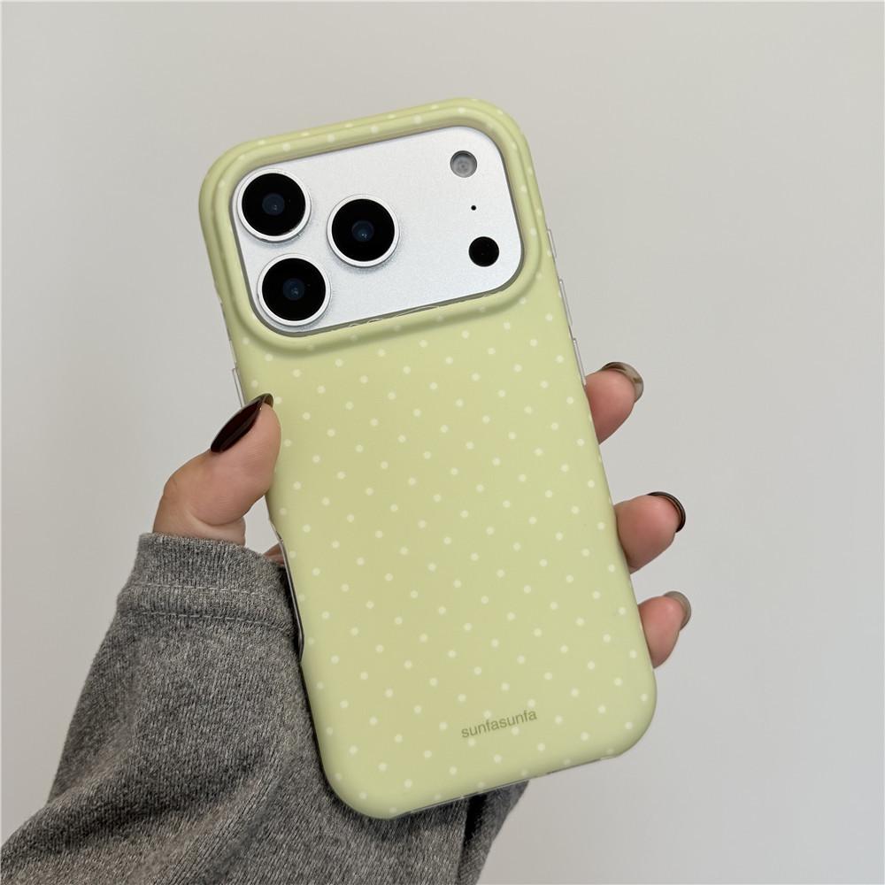 

Korean Style Polka Dot Phone Case for Apple 17 Pro Max & 15 Pro Max - Soft IMD13/1 iPhone 16 Pro Max