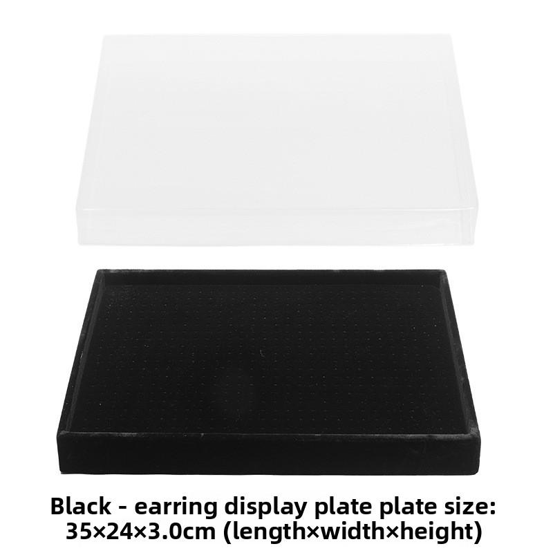 Flannel Stud Earrings Storage Box Large Capacity 600 Holes Jewelry Tray Earrings Display Plate Jewelry Display Props
