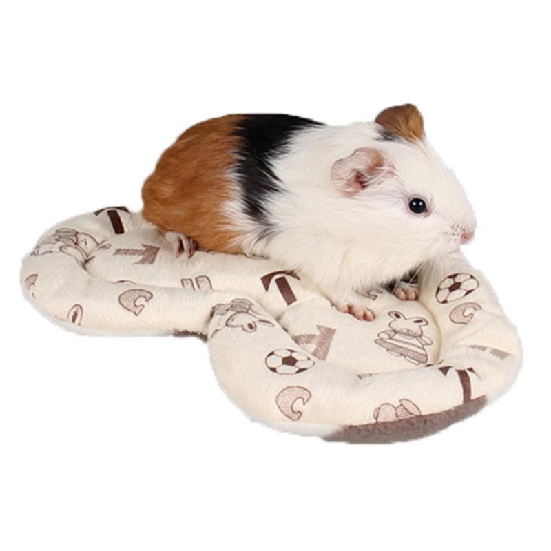 Visual Reference: Heart Shape Pet Hamster Mats Soft Plush Guinea Pig Cage
