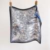 70Cm Print Twill Silk Women Hijab Female Foulard Headband Bandana Luxury  Square Scarf Design Double Side Shawl Wrap