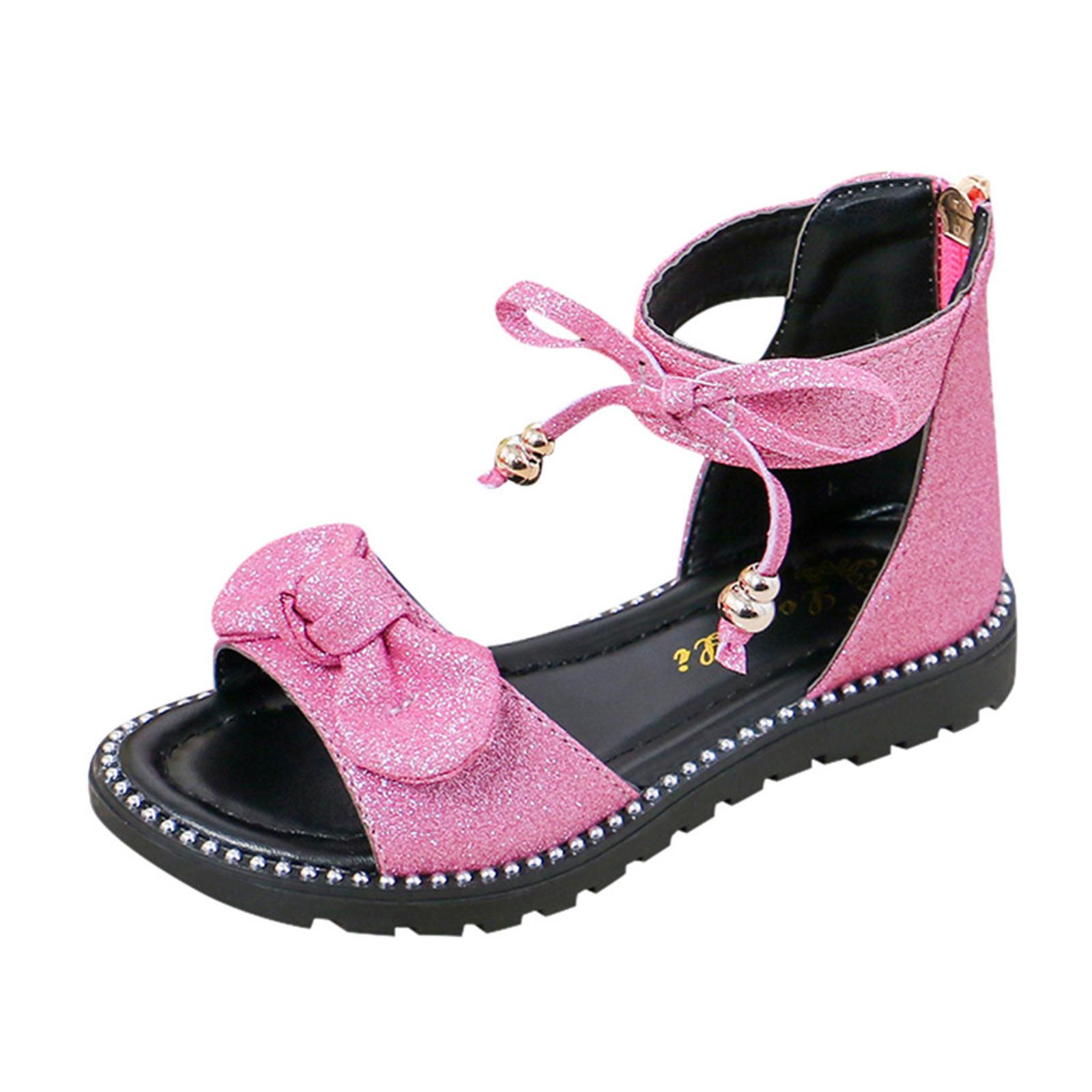 

Летние повседневные туфли с бантом на мягкой подошве для маленьких девочек, сандалии 31 розовый