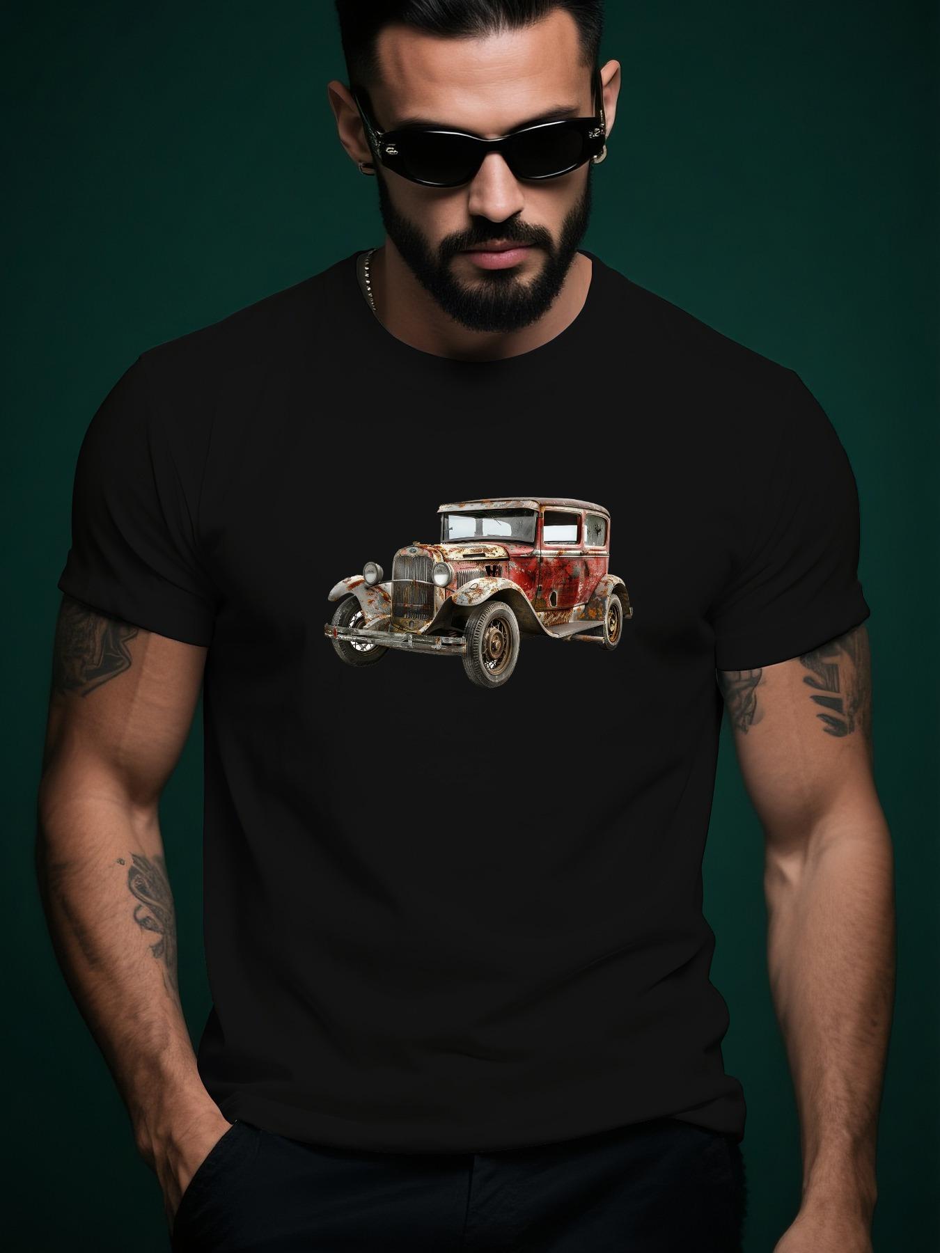Apocalyptic Car Graphic Casual Tshirt - Summer Streetwear... XL
