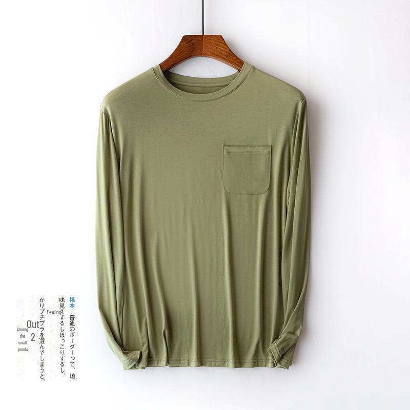 Pánské prodyšné pyžamo s dlouhým rukávem, volný střih, šetrné k pokožce, velké velikosti, pro vnitřní/venkovní nošení