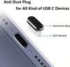 USB C Dust Plugs with Cleaning Brush, Charging Port Anti Dust Caps for iPhone 15-17 Pro Max Samsung S23-S25 & All USB-C Devices