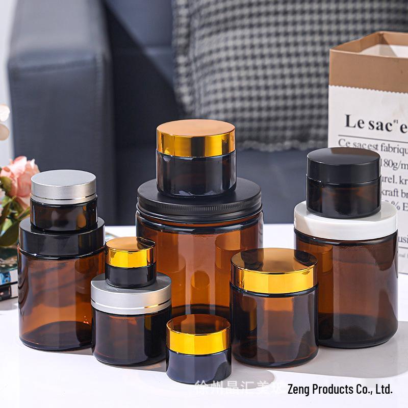 50g Bernsteinglasflasche: Gesichts-, Augencreme & Kerzenhalter, Tragbare Probengröße
