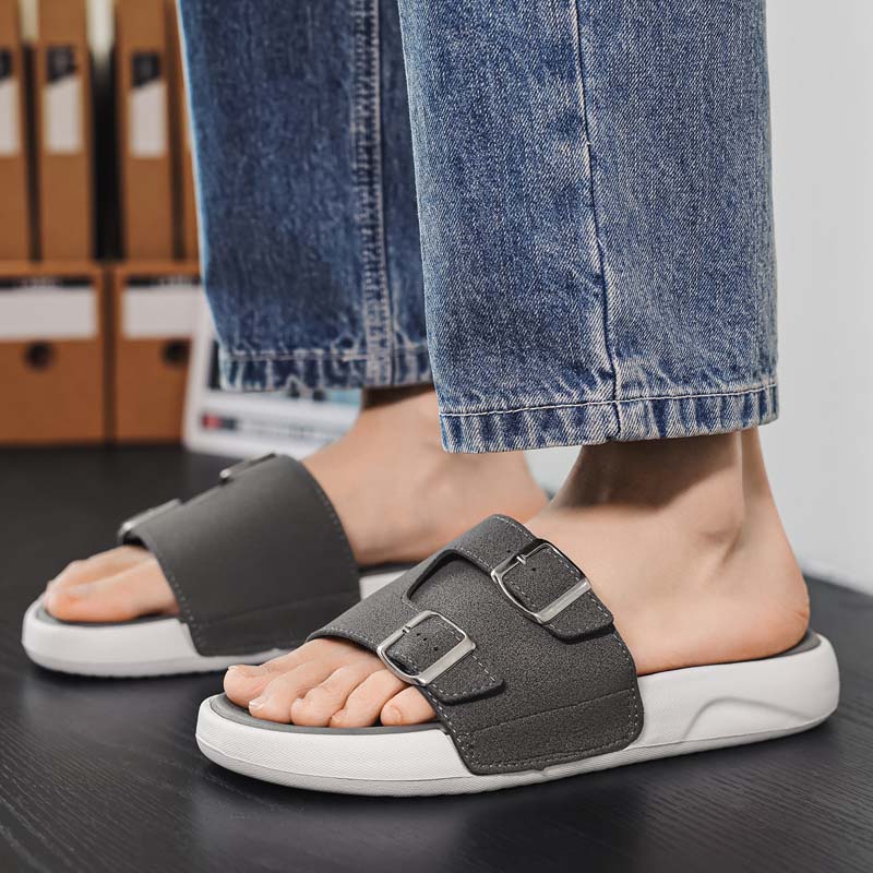 Sommer Herren Strandhausschuhe Rutschfeste Bequeme Hausschuhe Für Innen Außen Herren Wasserschuhe Sandalen