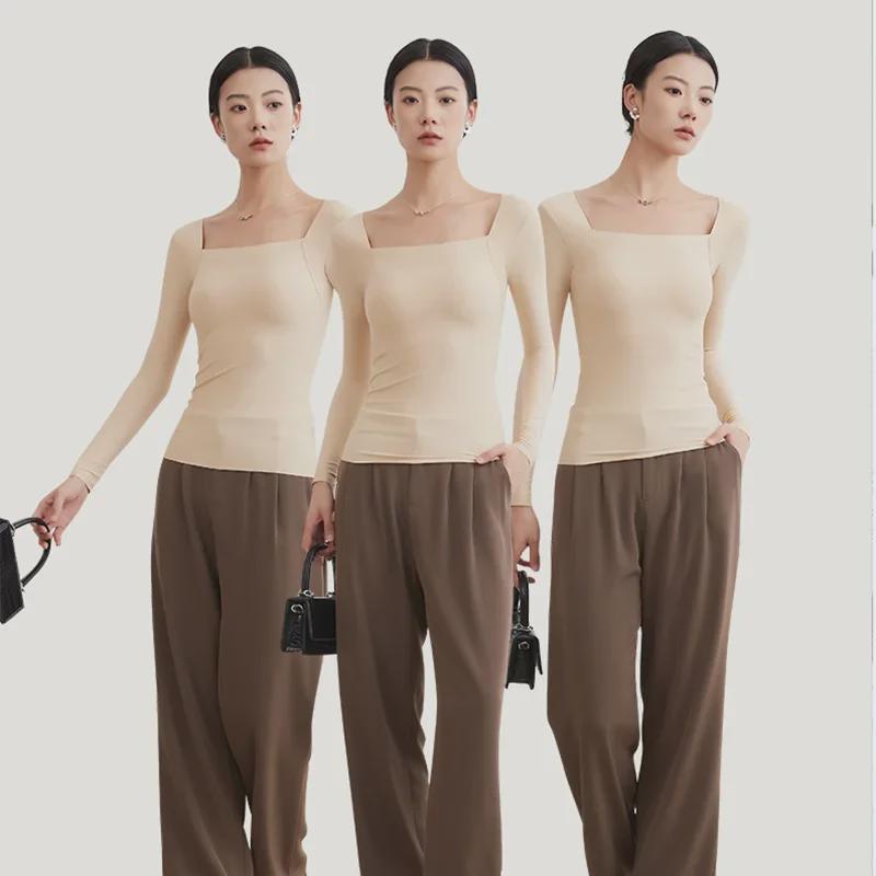 Women's 2024 Moisturizing & Lifting Thermal Seamless Top: Anti-Static, Autumn/Winter Base Layer