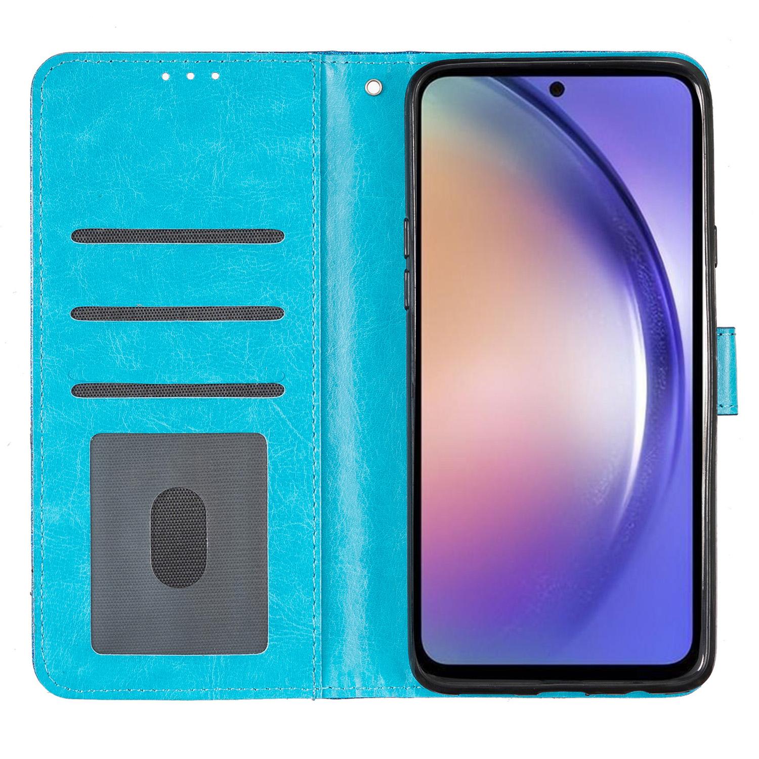 

For Samsung Galaxy A56 5G Wallet Case Glitter Anti-Scratch Leather Phone Cover Stand Rose Gold