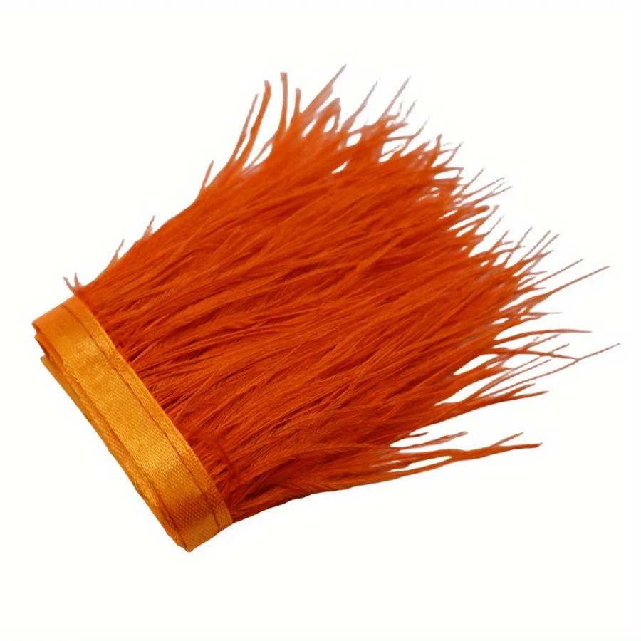 1/10M Natural Plume Black Ostrich Feathers Trim Crafts DIY Feather Ribbon Jewelry Making Wedding Party Christmas Decor 8-10cm
