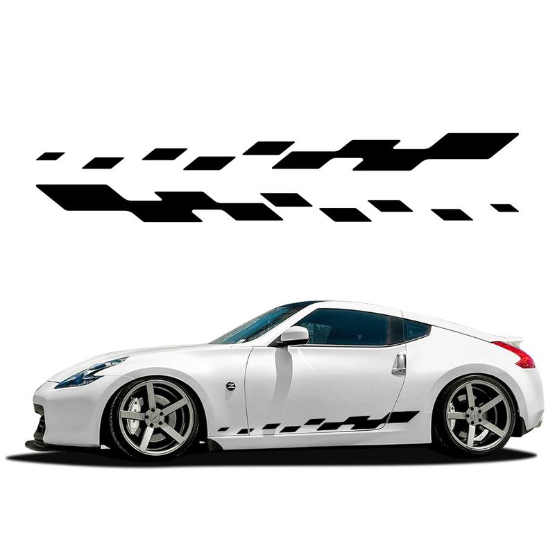 Car Side Stripe Sticker DIY Auto Vinyl Film Decals Tuning Accessories For Nissan 350Z 370Z Z-Cars Fairlady Z33 Z34 Racing Sport