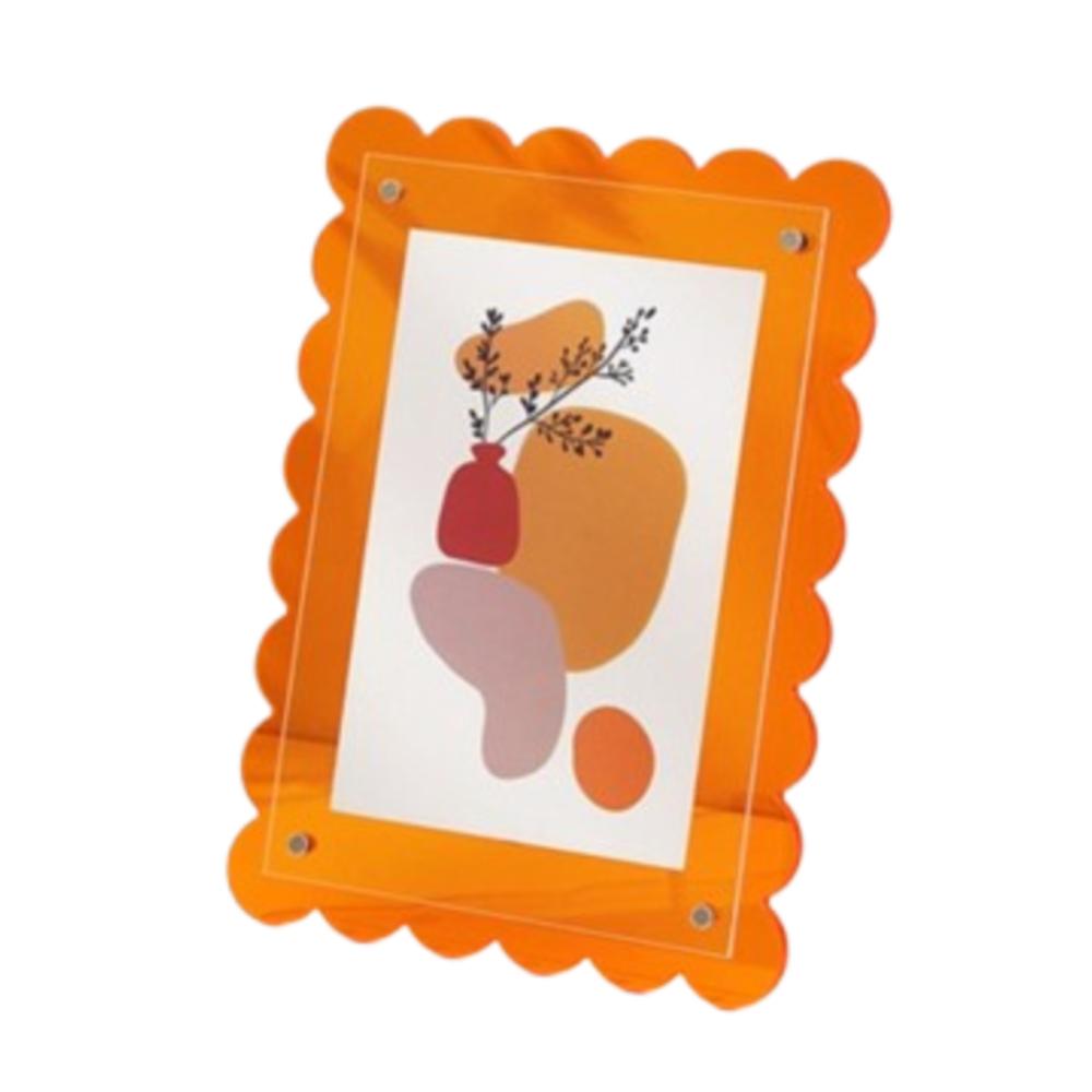 

Acrylic Stand Picture Frames 7-inch Photocard Holder Vertical and Horizontal оранжевый
