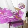 Schöne rosa Orchidee Blumen Tüll Vorhänge für Wohnzimmer Dekoration moderne Schleier Chiffon Vorhänge Schlafzimmer Sheer Voile