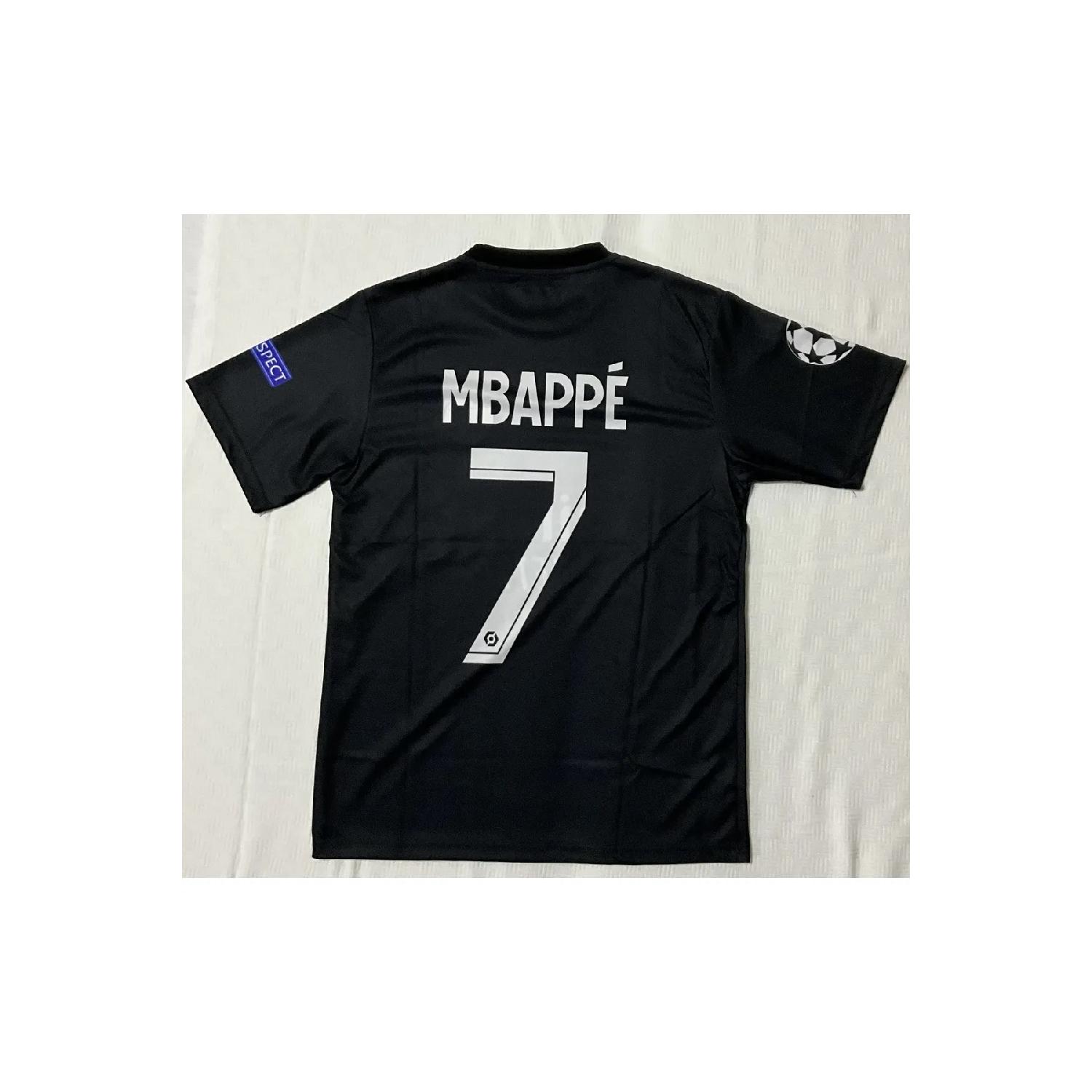

Черный взрослый футбольный трикотаж Psg Mbappe для взрослых, индивидуальный дизайн