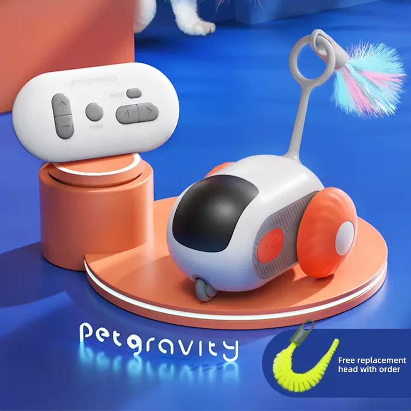 

HOOPET Cat Toys Electric Self-heating Relief Cat Stick Teaser Cat Products Automatic Cat Teaser Teaser Remote Control Vehicle оранжевый