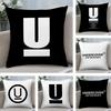 Brand U-Undercover Classic Cushion Cover Soft Plush Fabric Double-Sided Printed Sofa Cushion Cover for All Seasons Home Decor