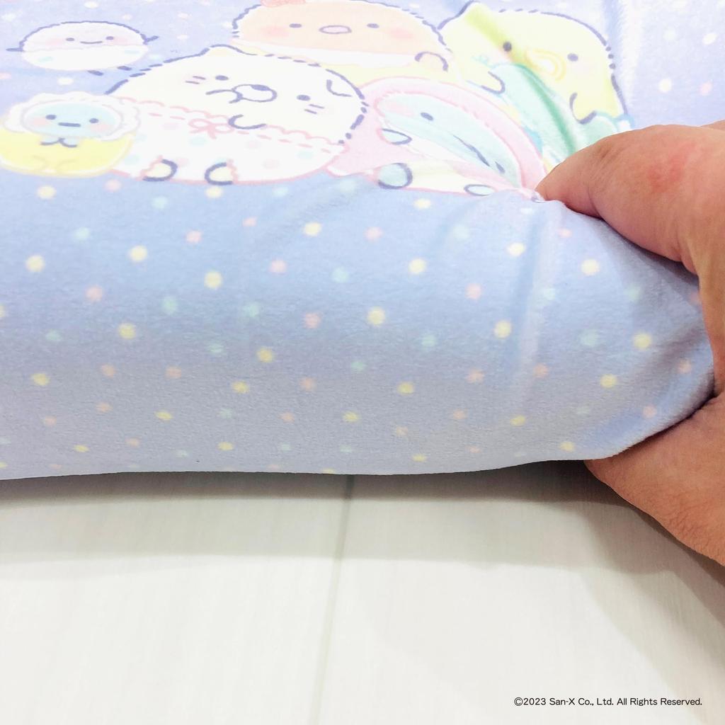 MORIPiLO Morishita Memory Foam Pillow Sumikko Gurashi 15x31cm Waist Support Back Support Stuffed Toy Cushion Pastel Purple 4621205