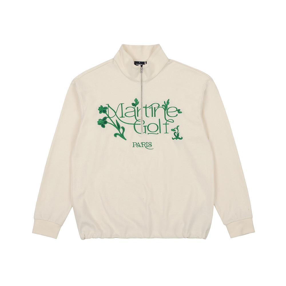 MARTINE GOLF Half Zip-Up Sweat Shirts_Ivory (Men)