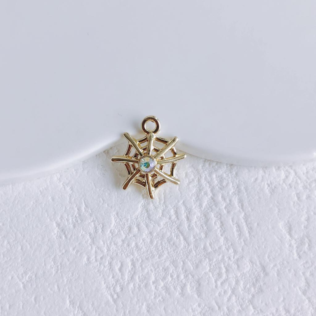 2pcs Alloy Pendants Spider Shape Colorful Unique Style Single Hole Pendants for Jewelry Making DIY Handmade Supplies Accessories