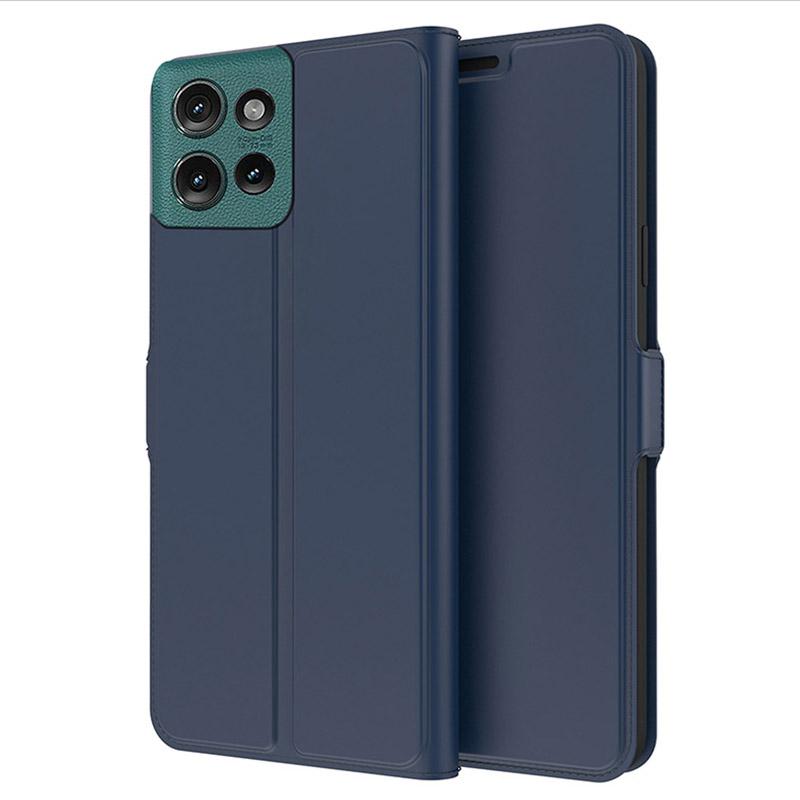 

Для Motorola Edge 50 5G Чехол Противоударный Внутренний чехол из ТПУ Кожаный чехол для телефона Слот для карт Blue