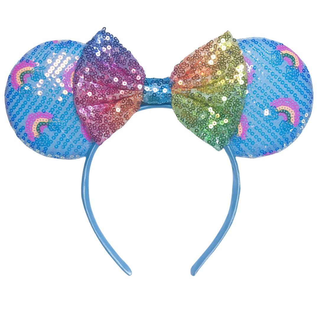 

Ободок для волос с мышиными ушками для девочек 5 Банты для волос Большие ушки с пайетками-перевертышами DIY Детские аксессуары для волос Ободок Бутик Mujer Size fits all