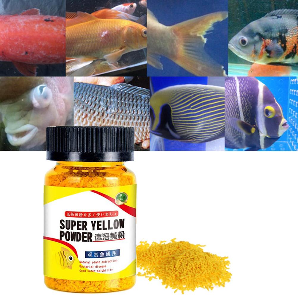 Instant Aquarium Yellow Powder for Ornamental Fish Prevent Infection