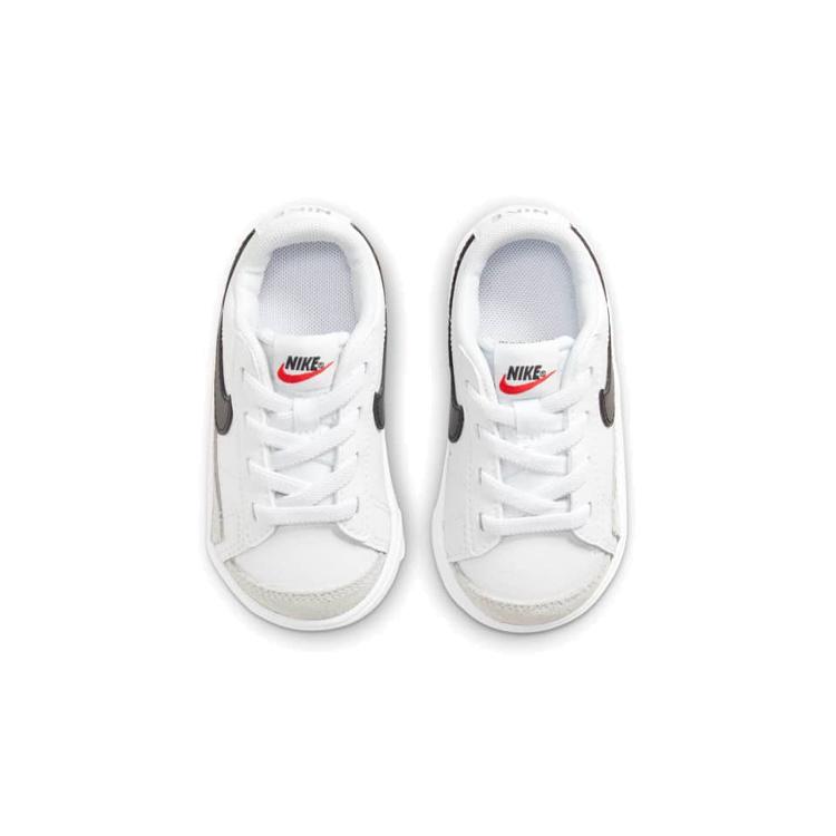 New Nike Blazer Low Top Toddler Shoes White Black Infant And Toddler DA4076-101