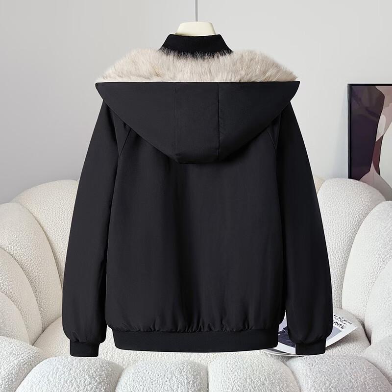 Reversible Hooded Short Padded Jacket for Women