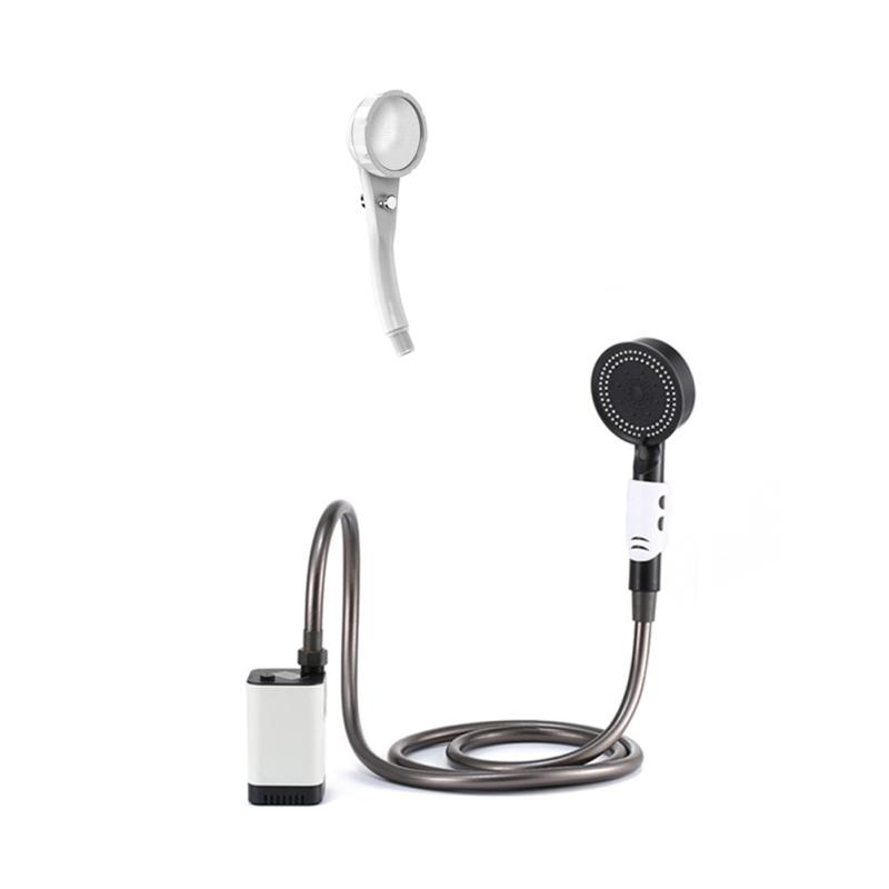 

Портативный душ для кемпинга, 5200 мАч перезаряжаемый электрический портативный душ для кемпинга, водонепроницаемый IPX7