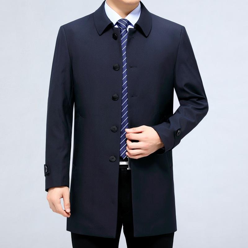 Herbst- und Winterjacke Herren Revers Business-Führer Mittleren Alters und Ältere Väter Windjacke