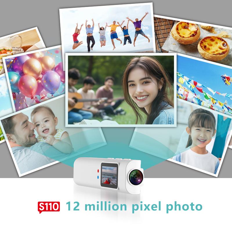 Fpv Brýle Kamera Nositelná Wifi Videokamera Videokamera 110° Širokoúhlý Objektiv Stabilizace Obrazu Vestavěná Baterie Ovládání Aplikací Fpv Kamera