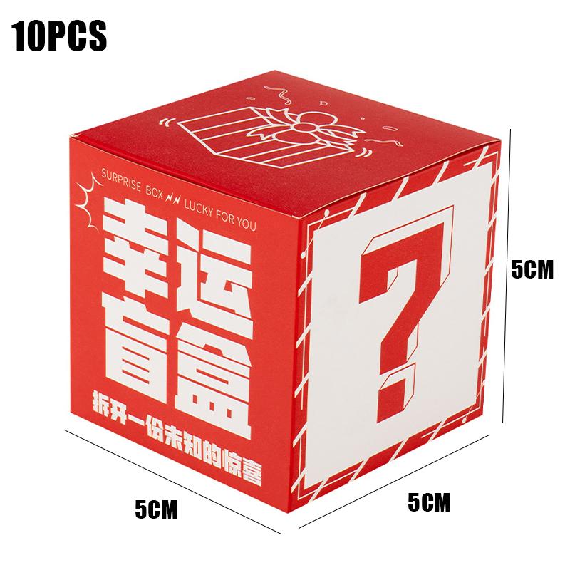

10 шт. Коробки-сюрпризы вслепую, пустые коробки, уличные торговцы, ночные рынки, мультяшная упаковка, подарочные наборы для лотереи A7