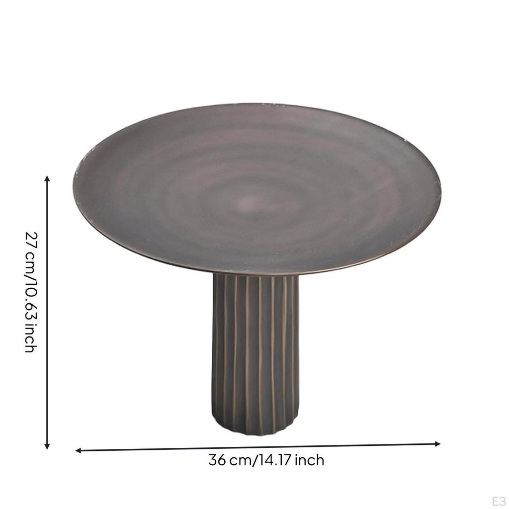 Pedestal Fruit Tray Sculptural Bowl with Lustrous for Living Room