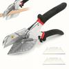 Multi-Angle Shear Cutter - Adjustable 45°-135° for PVC/Plastic/Trim - Precision Blades Angle Scissors