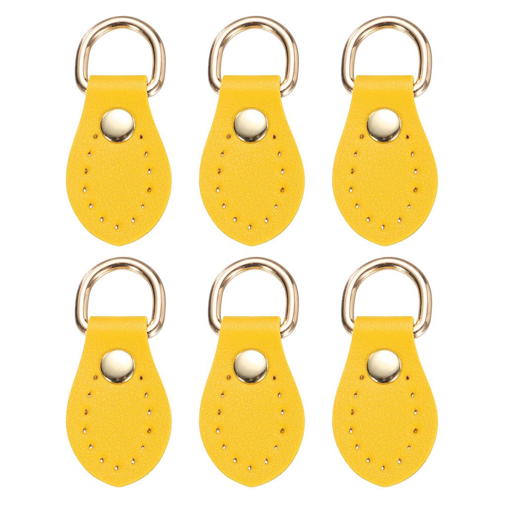 6pcs Purse Strap Mount Hook for Handbag, Sew on Leather Buckle Bag Side D-Ring Clips Replacement Clasp for DIY Shoulder Belt