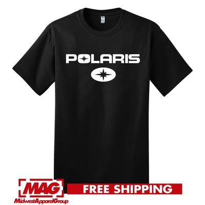 POLARIS SCHWARZES T-SHIRT ATV Shirt Tee Schneemobil Schnee Off Road RZR Racing Sport Unisex T-Shirt