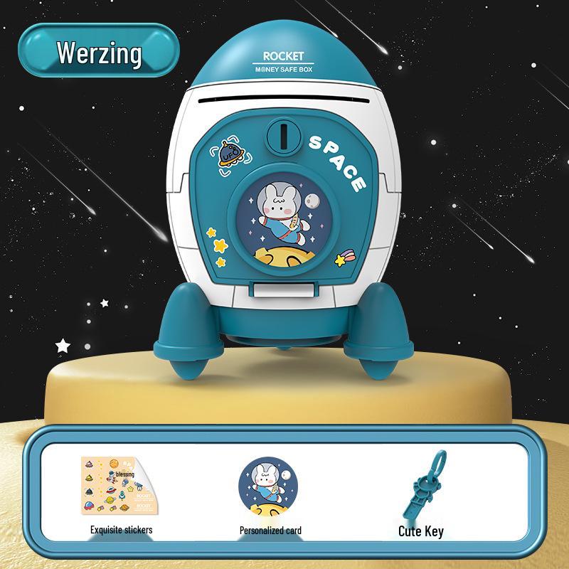 Space Rocket Astronaut Piggy Bank: Creative Savings Jar for Kids