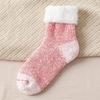Women’s Extra Thick Fleece-Lined Terry Wool Socks - Warm, Cold Resistant Mid-Calf Snow Socks