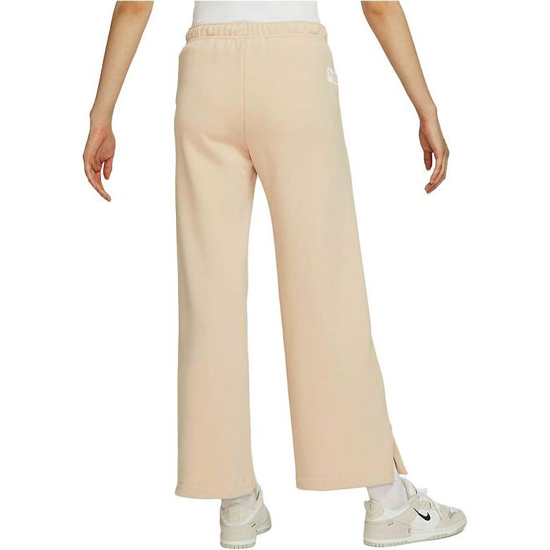 New Nike Knitted Sweatpants Women's Dune White FZ4339-126