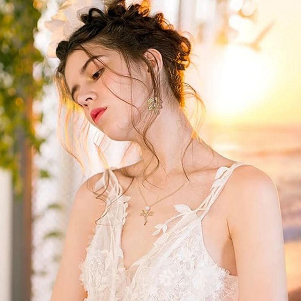 Gold Greek Goddess Hair Jewelry Baroque Rhinestone Jewelry Set  Hair Accessories