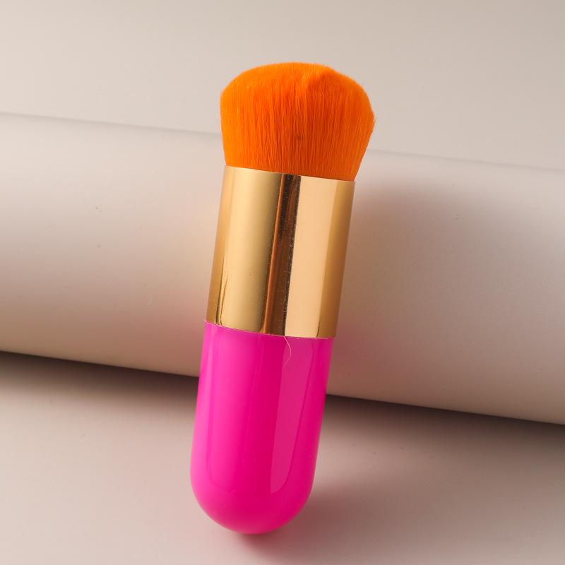 Soft Chubby Kid Loose Powder Brush for Setting, Blush, and Highlight