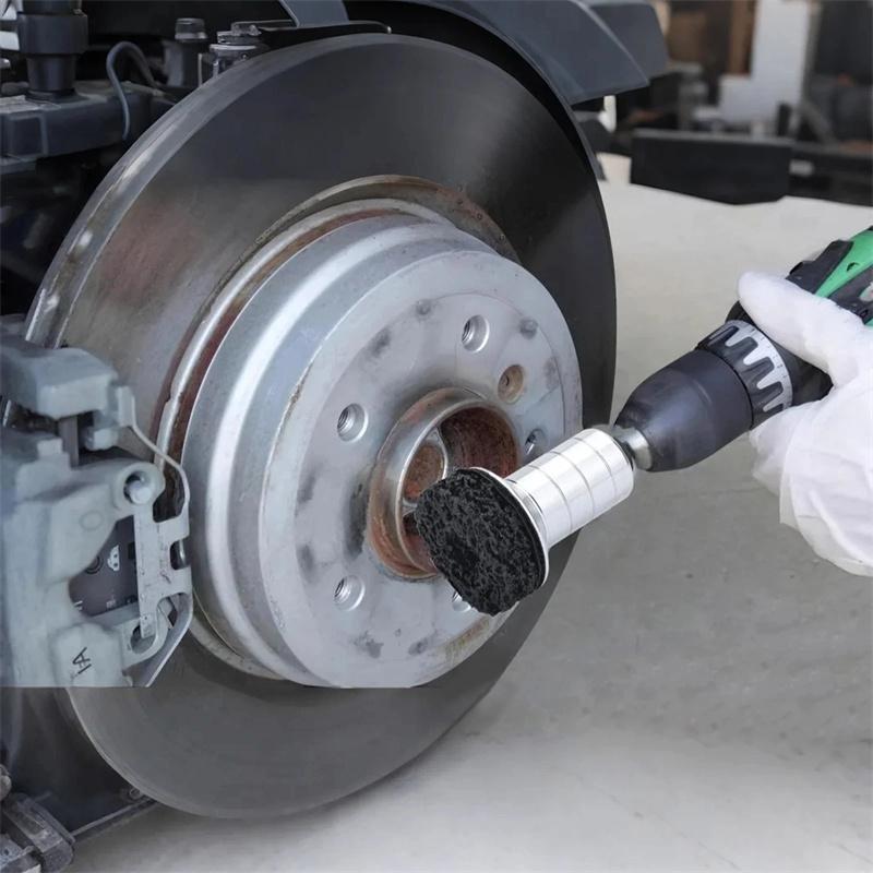 Radnaben-Rostentfernungsbürste Bremsnabenoberfläche & Stehbolzen Reinigungs-Wartungskit Bremsscheiben-Rostentfernungs-Werkzeug Für Nabe Rotor Rad