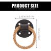 IMIKEYA 2 Pcs Barn Door Handle, Vintage Door Rope Pulls Cupboard Ring Metal Gate Pull Handle for Cabinet Gate, Closet, Bedrooms, Sliding Door