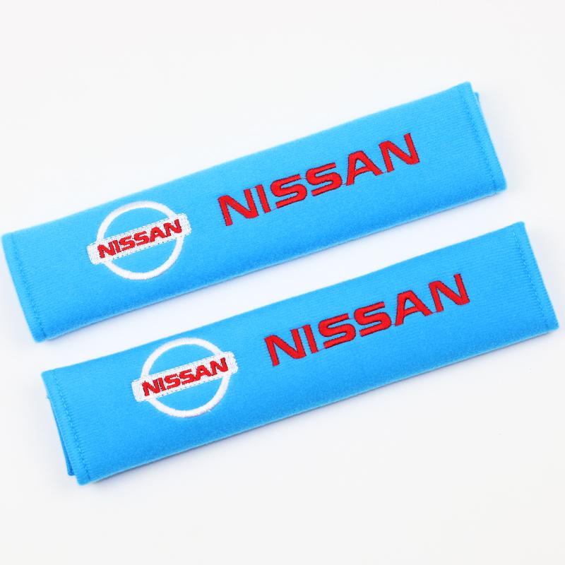 For Nissan X-trail Qashqai Note Juke Sentra Patrol Leaf Car Seat Belt Shoulder Protector Cover Safety Belt Padding Pad