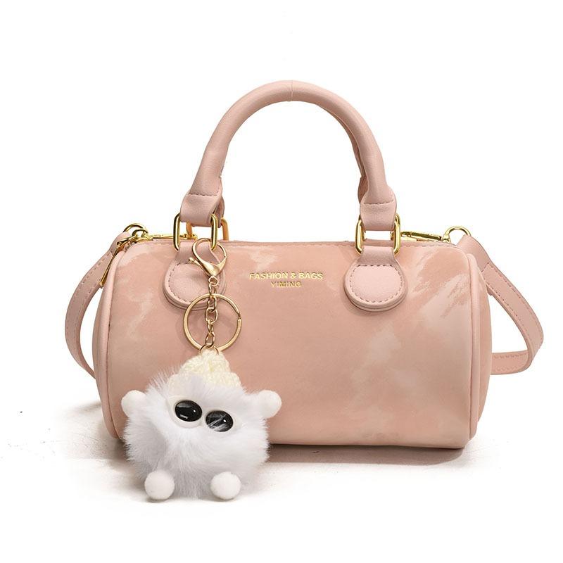 Small bags are popular today, women's new spring and summer versatile messenger bags, handbags, cylindrical bags.