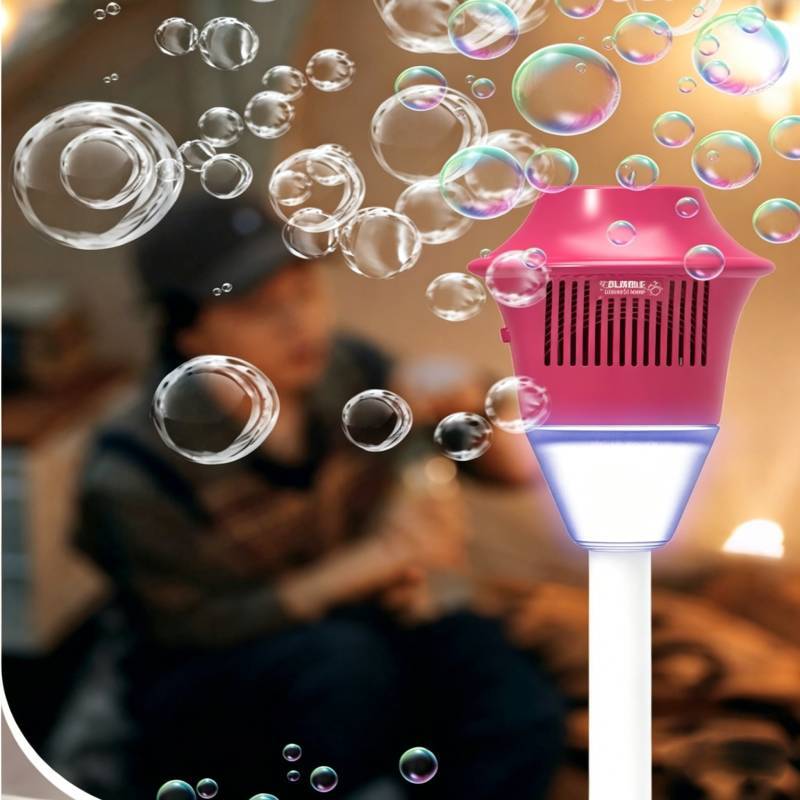 Bubble Machine For Kids Outdoor Play With Multihole Bubble Generator For Camping And Parties